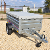Туристическо ремарке REPO DRS 197x105x35см 750кг+ плосък брезент и двойни канати